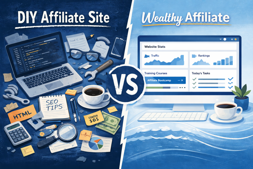 DIY Affiliate Site vs Wealthy Affiliate - Online Affiliate DIY Affiliate Site vs. Wealthy Affiliate