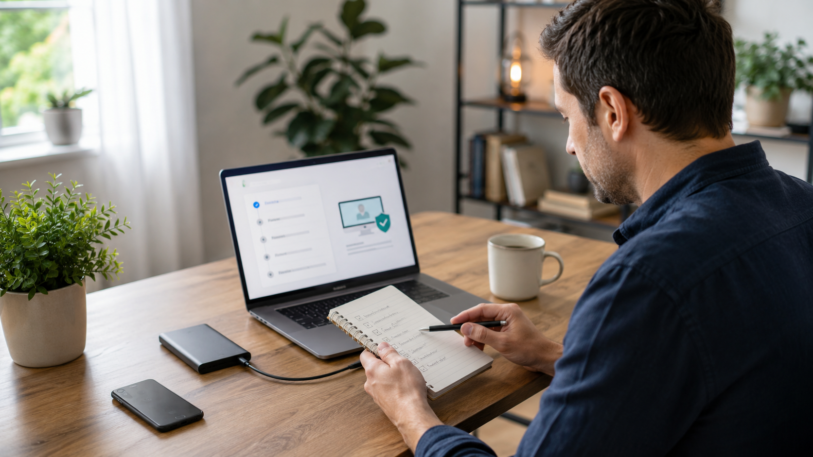 Affiliate publisher using a checklist while setting up a new digital tool